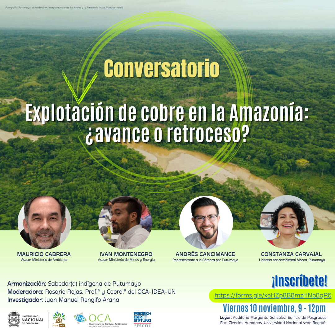 IDEA-OCA: conversatorio Extracción de cobre en la Amazonía ¿Avance o retroceso?